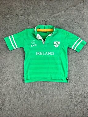 Live For Rugby Ireland Kids Green Short Sleeve Jersey Shirt Size 3-4 RN 125711